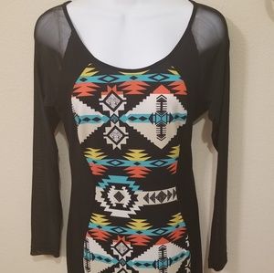 Super cute mesh long sleeve